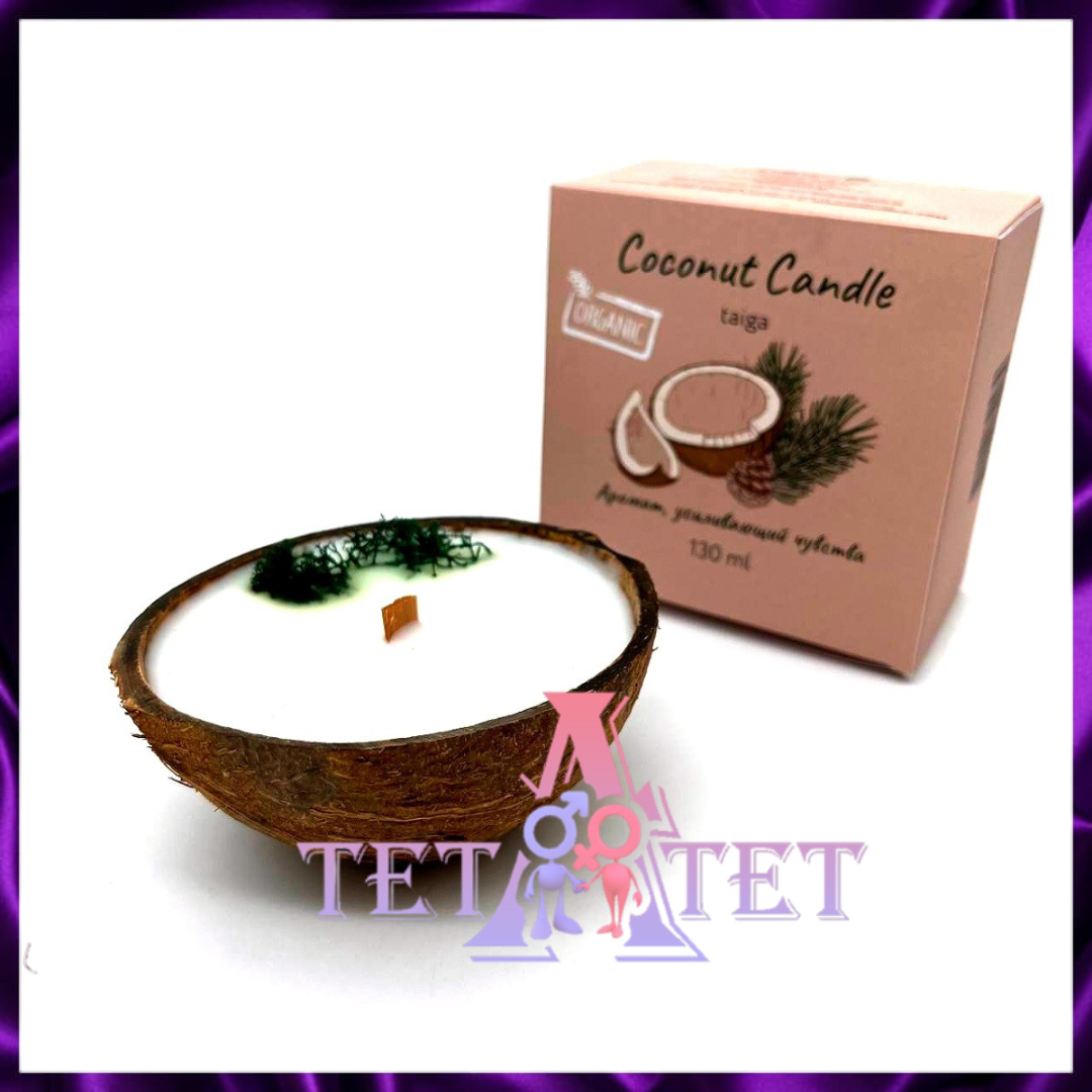 Свеча в кокосе «Тайга», 130 мл